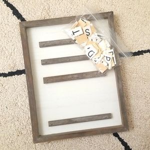 Letter board frame